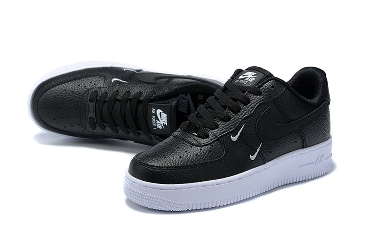 Nike Air Force 1 Low Essential Black White Silver Mini Swoosh