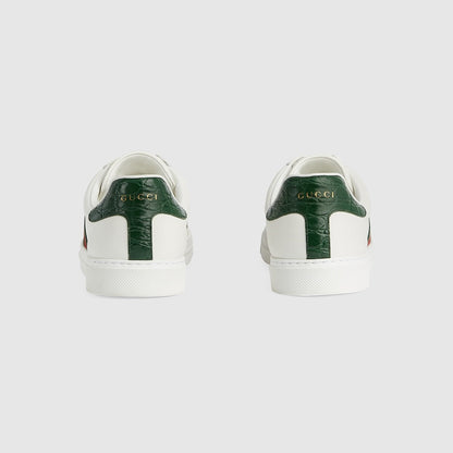 Gucci Ace sneaker with Web White