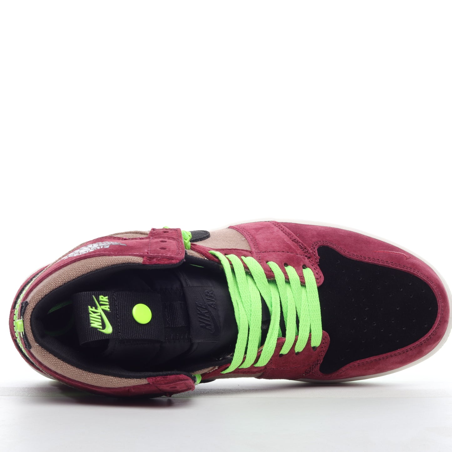 Air Jordan 1 Switch dark red zipper