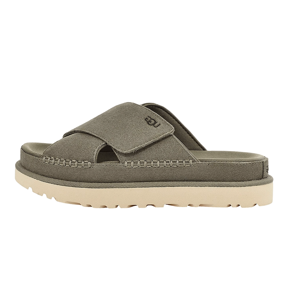UGG Goldenstar Cross Slide Moss Green