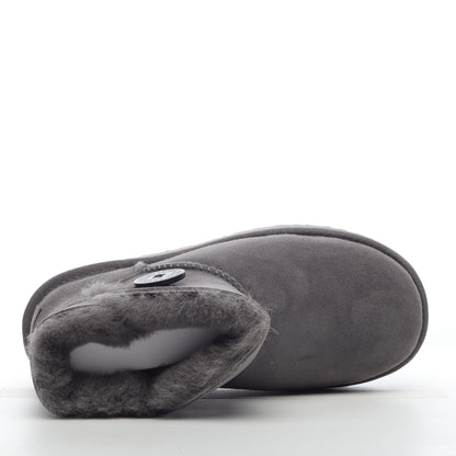 UGG Mini Bailey Button Grey Unisex