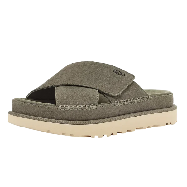 UGG Goldenstar Cross Slide Moss Green