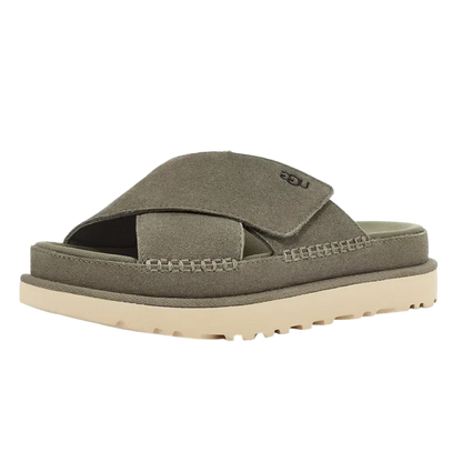 UGG Goldenstar Cross Slide Moss Green
