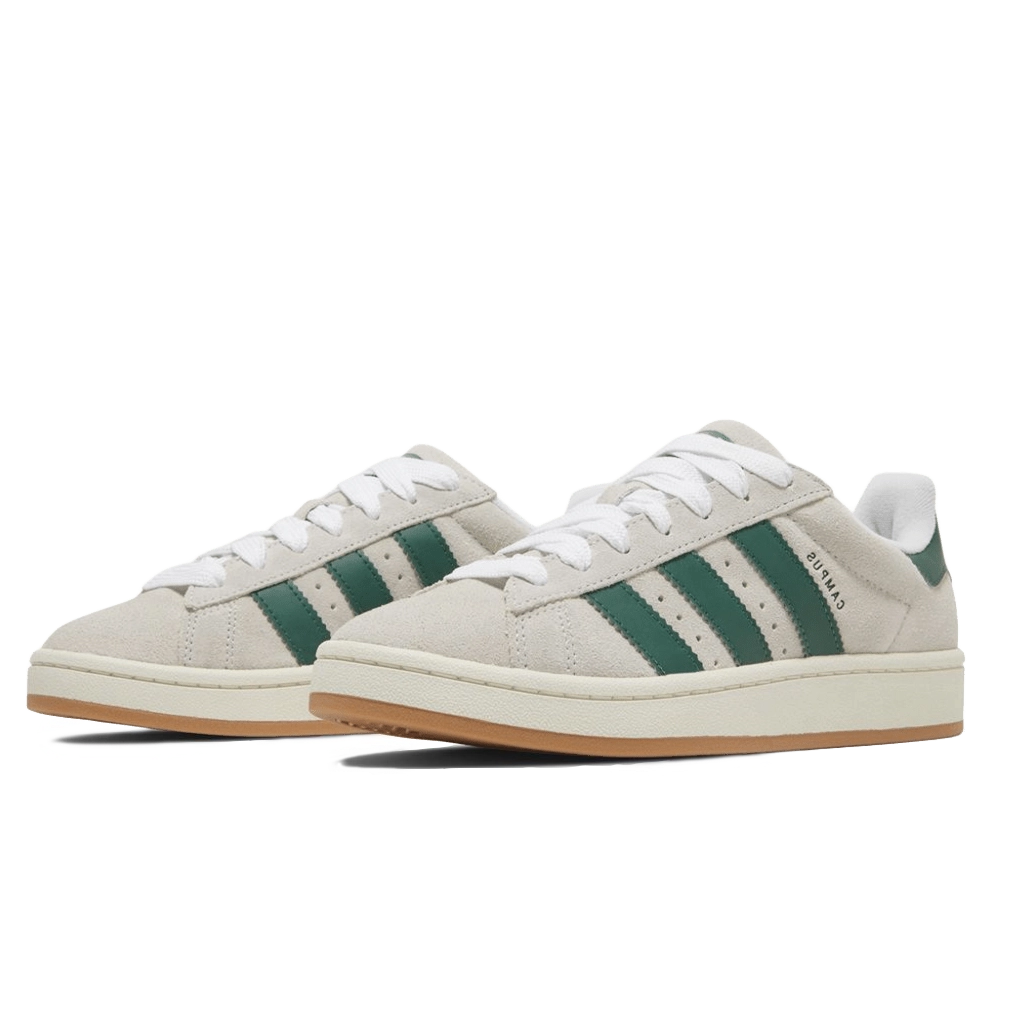 Adidas Campus 00s Crystal White Dark Green