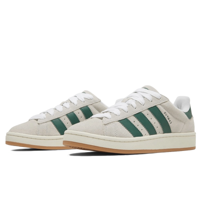 Adidas Campus 00s Crystal White Dark Green