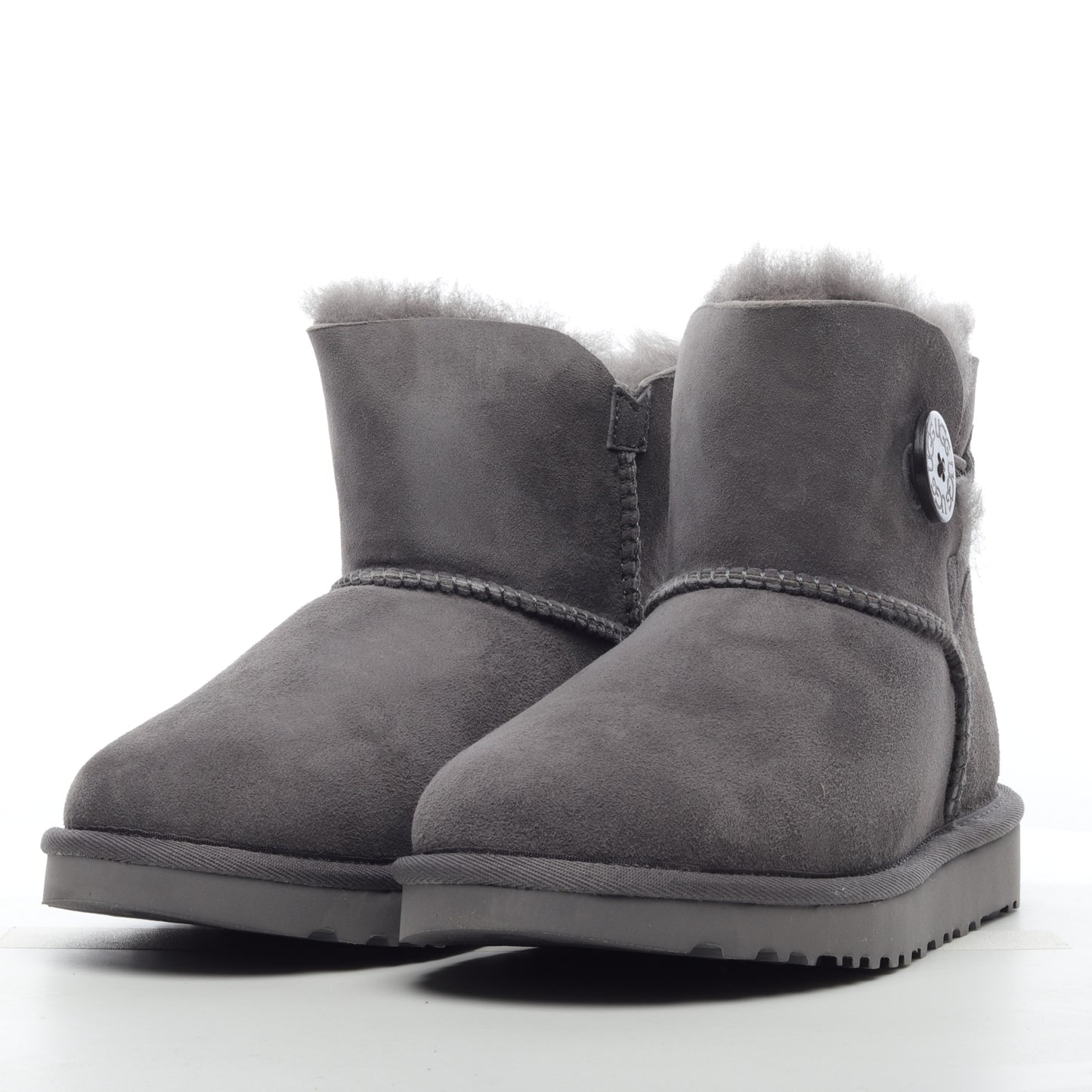 UGG Mini Bailey Button Grey Unisex