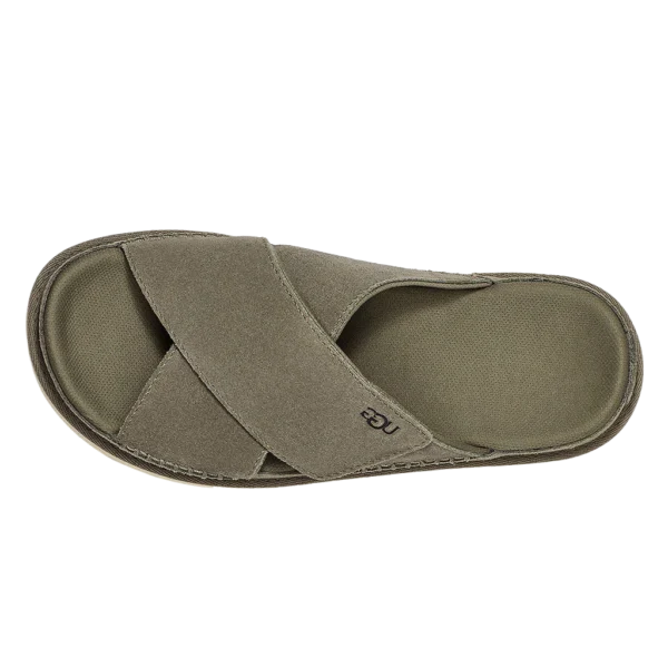 UGG Goldenstar Cross Slide Moss Green