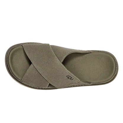 UGG Goldenstar Cross Slide Moss Green