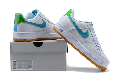 Nike Air Force 1 Low White Poison Green Photo Blue Gum