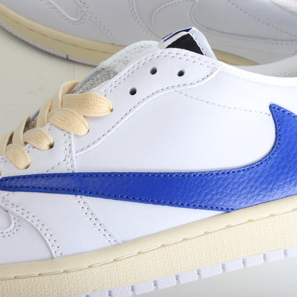Travis Scott x Air Jordan 1 Low White Blue