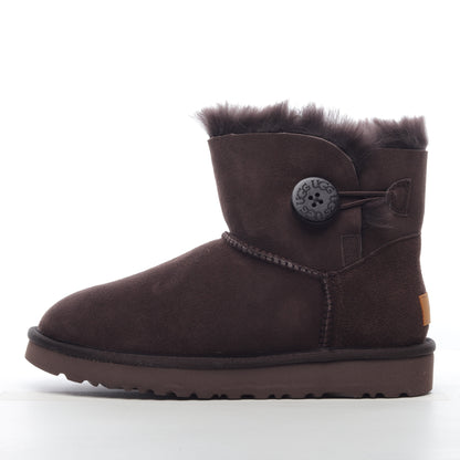 UGG Mini Bailey Button Brown Unisex