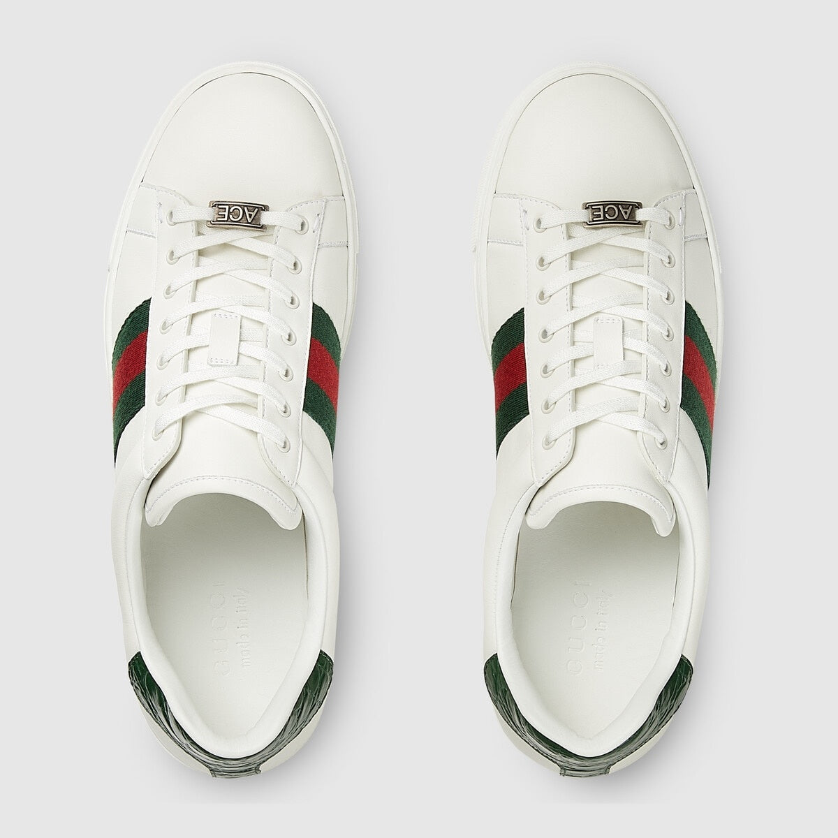 Gucci Ace sneaker with Web White