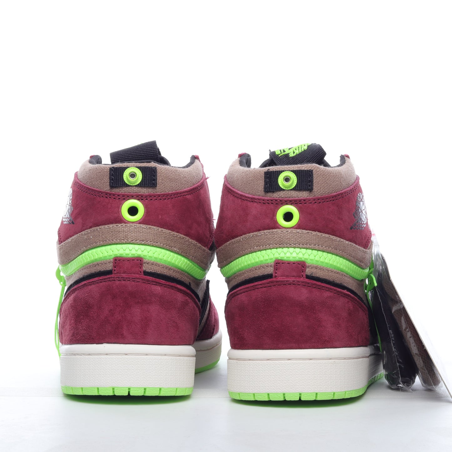 Air Jordan 1 Switch dark red zipper