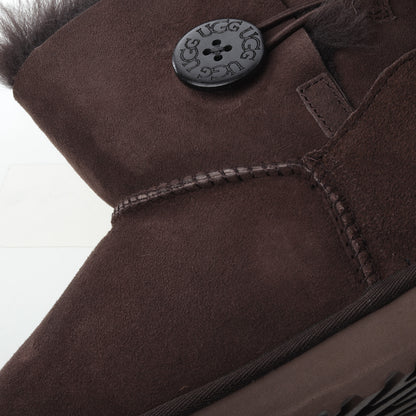UGG Mini Bailey Button Brown Unisex