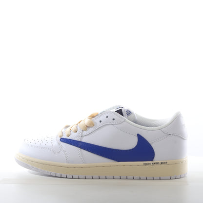 Travis Scott x Air Jordan 1 Low White Blue