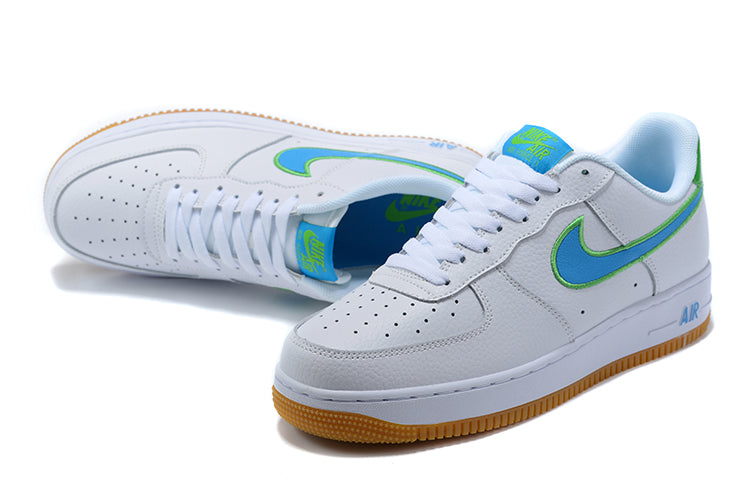 Nike Air Force 1 Low White Poison Green Photo Blue Gum