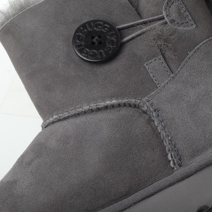 UGG Mini Bailey Button Grey Unisex