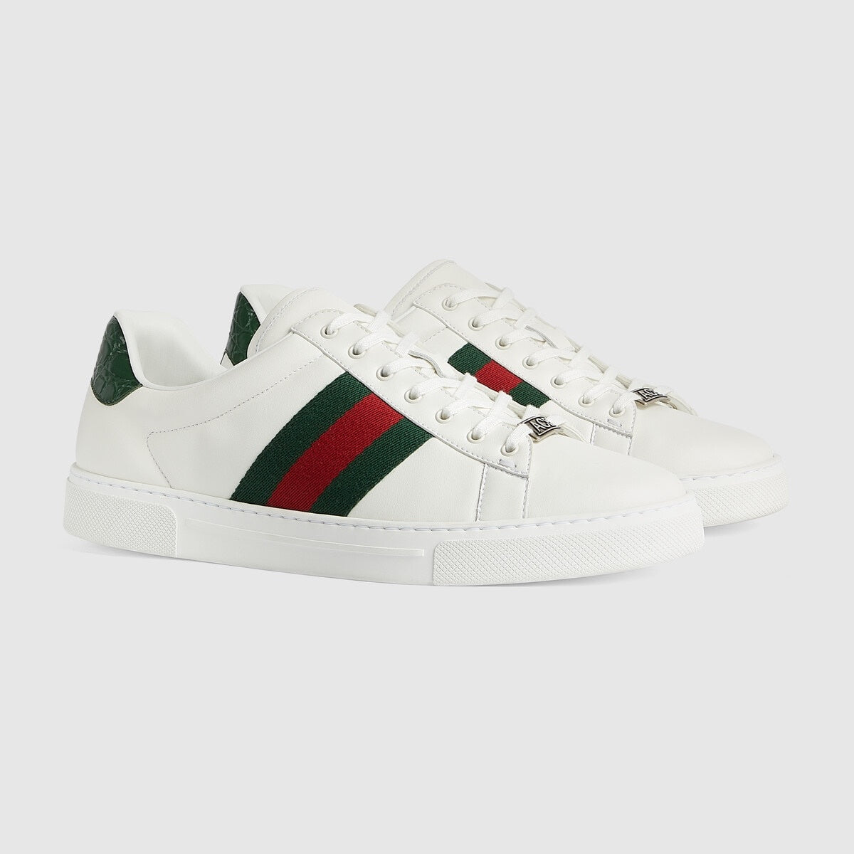 Gucci Ace sneaker with Web White