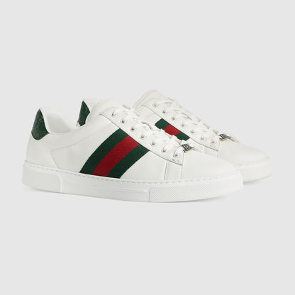 Gucci Ace sneaker with Web White