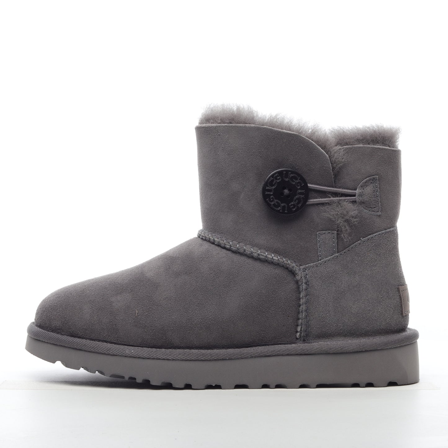 UGG Mini Bailey Button Grey Unisex