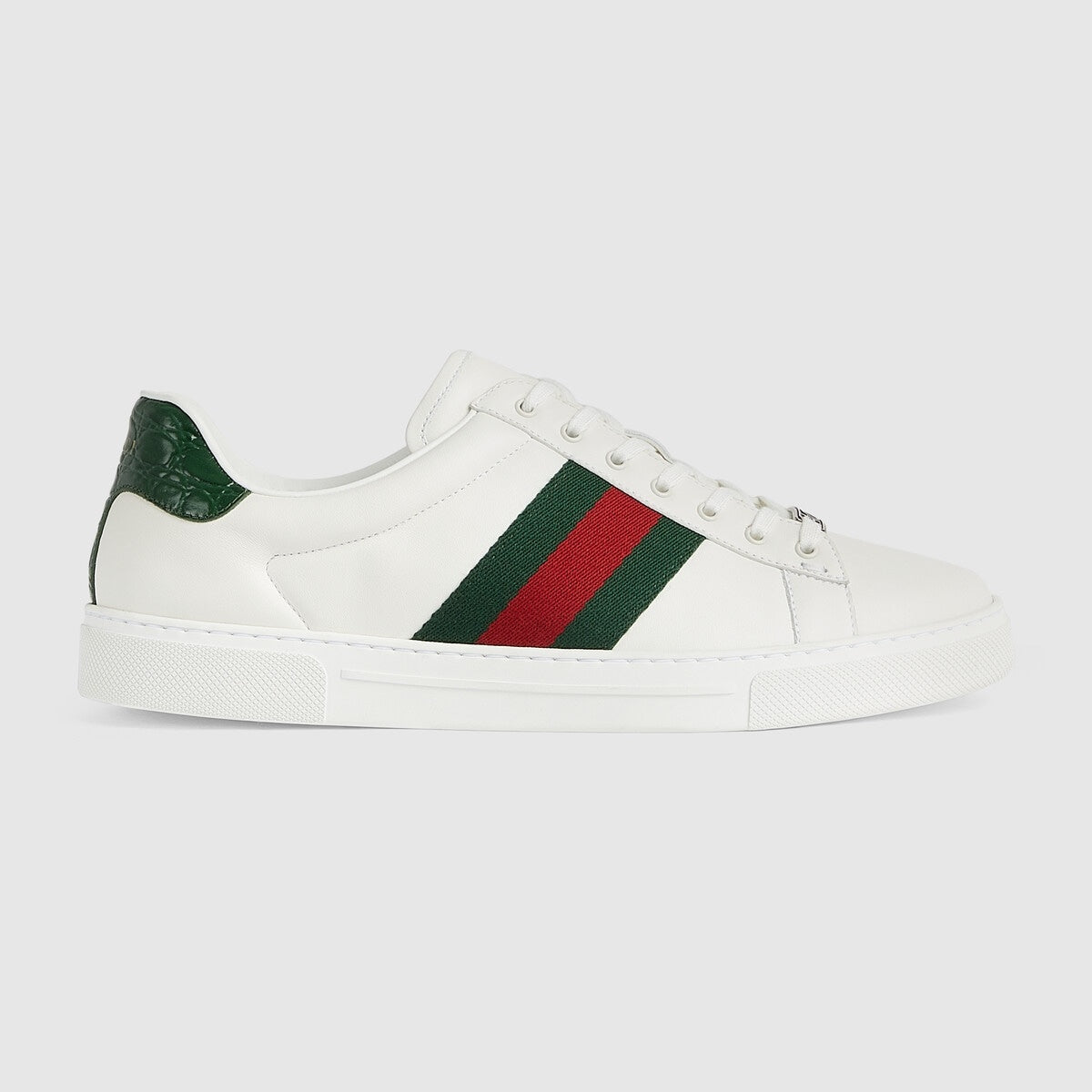 Gucci Ace sneaker with Web White