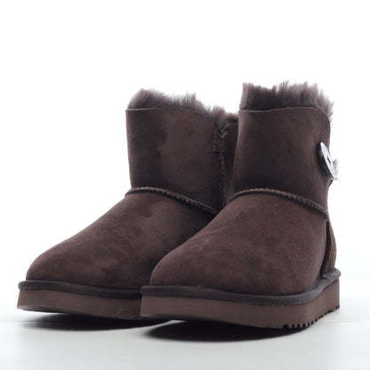 UGG Mini Bailey Button Brown Unisex