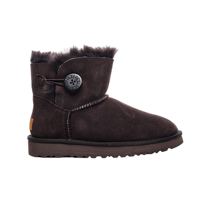 UGG Mini Bailey Button Brown Unisex