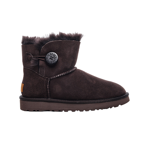 UGG Mini Bailey Button Brown Unisex