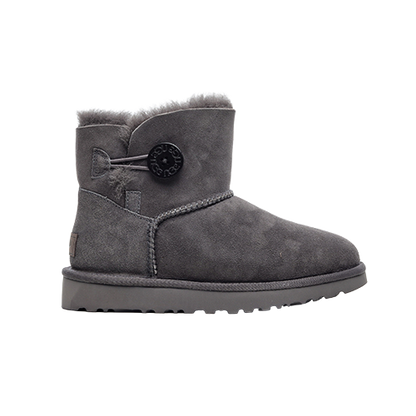 UGG Mini Bailey Button Grey Unisex