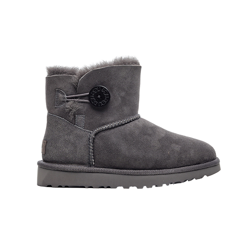 UGG Mini Bailey Button Grey Unisex