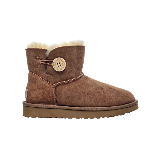 UGG Mini Bailey Button Chestnut Unisex