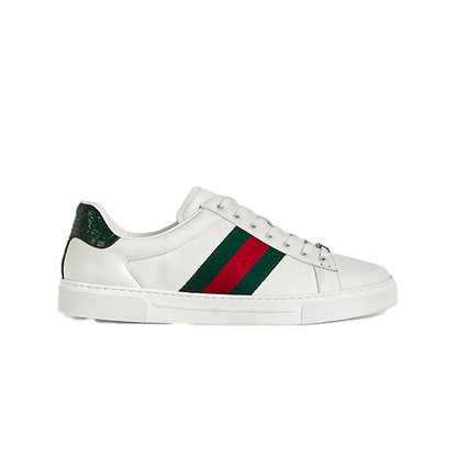 Gucci Ace sneaker with Web White