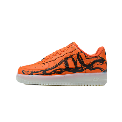 Air Force 1  "Orange Skeleton Halloween"